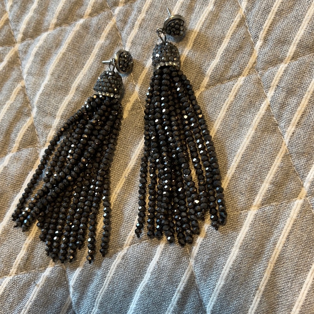 Granite tassel earrings